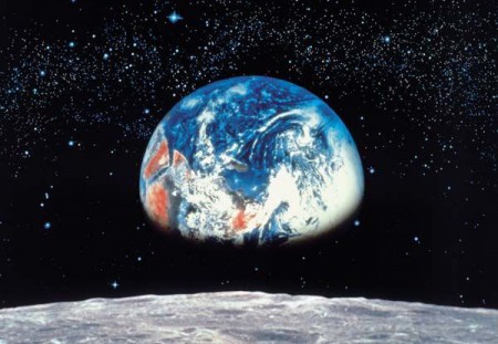 Fototapet "Pamantul si Luna"